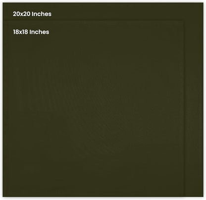 Utopia Kitchen Olive Cloth Napkins [12 Pack, 18x18 Inch] Absorbent Cotton Blend Washable and Reusable for Dinner, Restaurant, Lunch, Wedding and Hotel