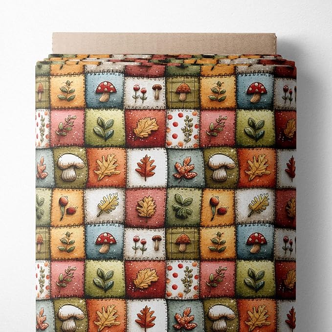 100% Cotton Fabric by the Yard – Turkish Quality Quilting & Sewing Fabric, 1 Yard x 1.69 Yards Wide, Patchwork Cotton for Crafts