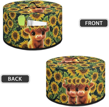 Baby Highland Cow Slow Cooker Dust Cover with Pocket 6-8 qt Crock for Pot Keep Small Kitchen Appliance Clean Kitchen Home Accessories Decor Cover