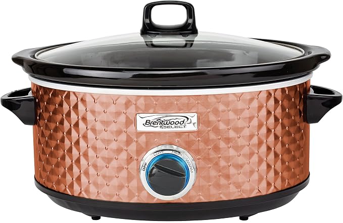 Brentwood Select 7 Quart Slow Cooker in Copper