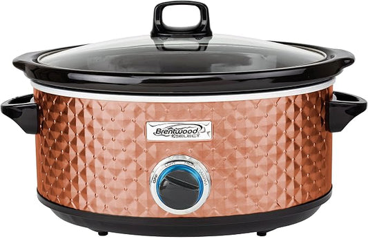 Brentwood Select 7 Quart Slow Cooker in Copper