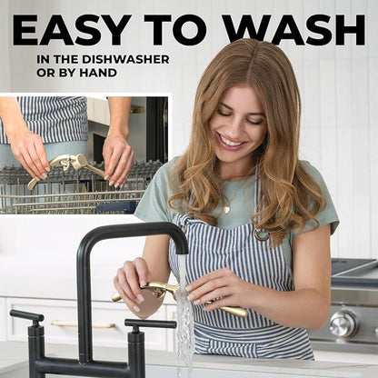 Zulay Kitchen Premium Garlic Press - Durable Garlic Masher with Soft, Easy to Squeeze Handle -