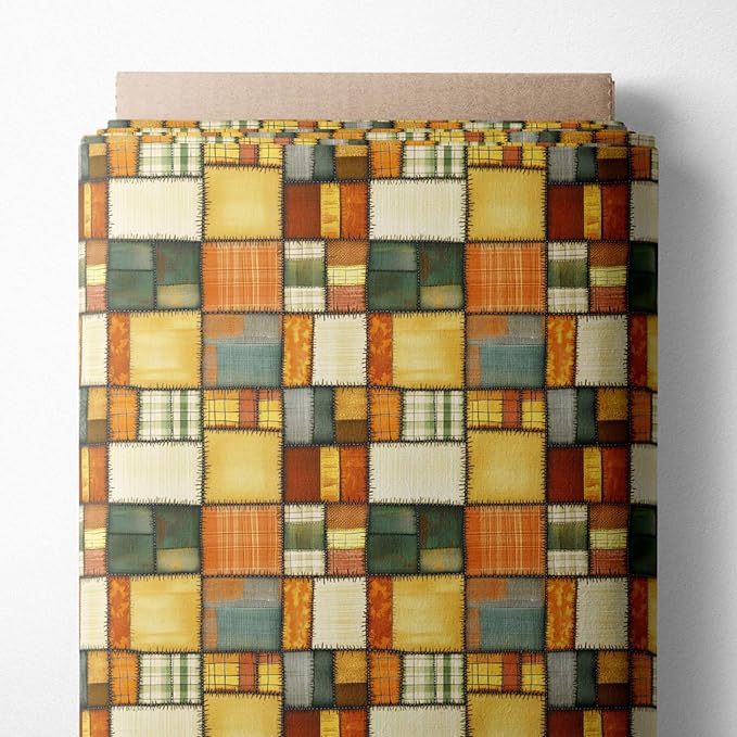 100% Cotton Fabric by the Yard – Turkish Quality Quilting & Sewing Fabric, 1 Yard x 1.69 Yards Wide, Patchwork Cotton for Crafts