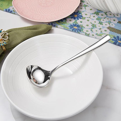 KEAWELL Louis 7.5 Inches Gravy Ladle, 18/10 Stainless Steel Mini Ladle, Dishwasher Safe (1)