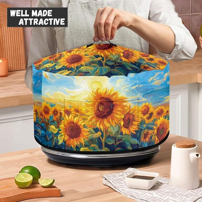 Retro Sunflower Slow Cooker Dust Cover 6-8 qt Crock for Pot Keep Small Kitchen Appliance Clean Kitchen Home Accessories Decor Cover