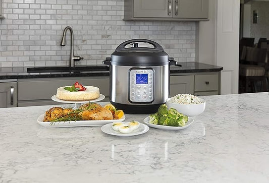 Instant Pot Duo Plus 9-in-1 Multicooker, Pressure Cooker, Slow Cook, Rice Maker, Steamer, Sauté, Yogurt, Warmer & Sterilizer, Includes App with Over 800 Recipes, Stainless Steel, 6 Quarts