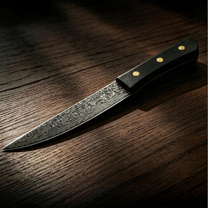 Chef Knife 6 Inch,Light Kitchen Knife, Ideal for All-Around Food Preparation with Damascus Steel Knife,Ultra Sharp Japanese Knife with Ergonomic Handle