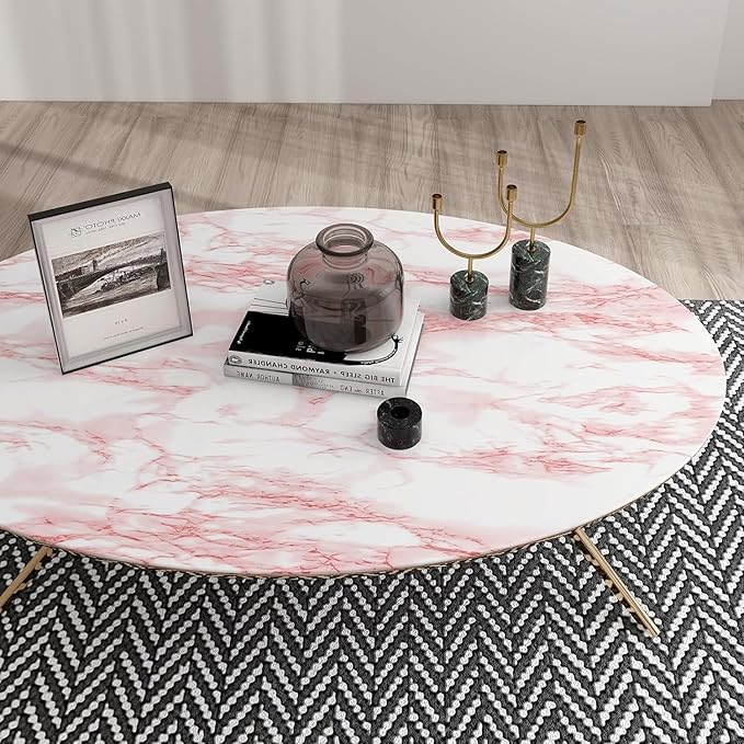 practicalWs 15.7in x 472.4in White/Pink Marble Stick Paper Peel and Stick Countertops Self-Adhesive Vinyl Watertight Wallpaper Great As Cabinets Drawer Shelf Wall Crafts Wall Paper Decorations