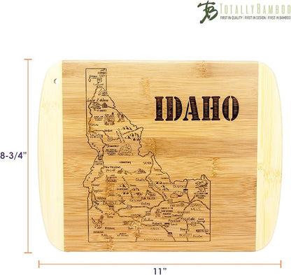 Totally Bamboo A Slice of Life Idaho State Serving and Cutting Board, 11" x 8.75"