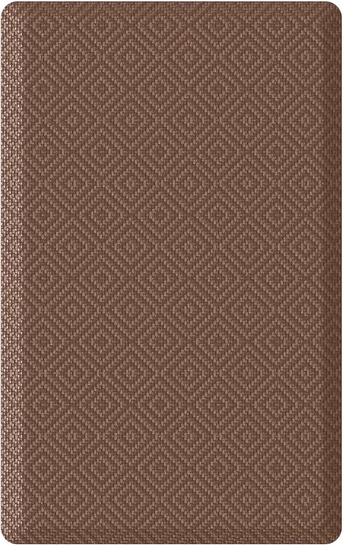 Ophanie Kitchen Mats for Floor, 1/2 Inch Thick Kitchen Rugs, 20x32 Anti Fatigue Standing Cushioned Mat, Waterproof,Comfort Ergonomic Mat for Office, Home, Sink, Brown Non-Slip Bottom