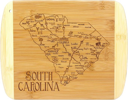 Totally Bamboo A Slice of Life South Carolina State Serving and Cutting Board, 11" x 8.75"