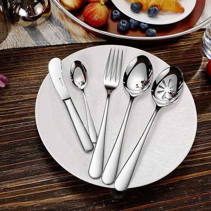 KEAWELL Premium Louise Small Spoons, 18/10 Stainless Steel, 5.6-Inch Mini Dessert & Tea Spoon, Set of 6, Dishwasher Safe (5.6 inches, 6)