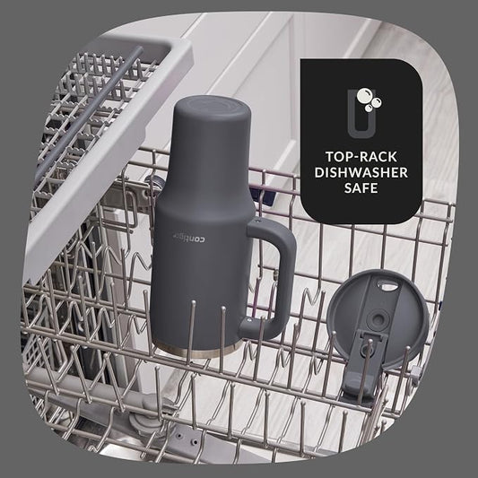Contigo Streeterville 40oz Tumbler, Stainless Steel Vacuum Insulated, Leak-Proof, Cold for 29 Hours, Darkstone (Pack of 4)
