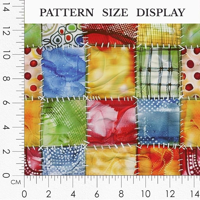 100% Cotton Fabric by the Yard – Turkish Quality Quilting & Sewing Fabric, 1 Yard x 1.69 Yards Wide, Patchwork Cotton for Crafts