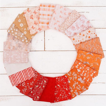 Threadart Exclusive 20 Fat Quarter Bundles - Sunshine Vintage Prints 100% Cotton Fabric - Premium 100% Cotton Quilting Fabric - No Duplicates - Full Size Fat Quarters 18"x21" - Sunshine