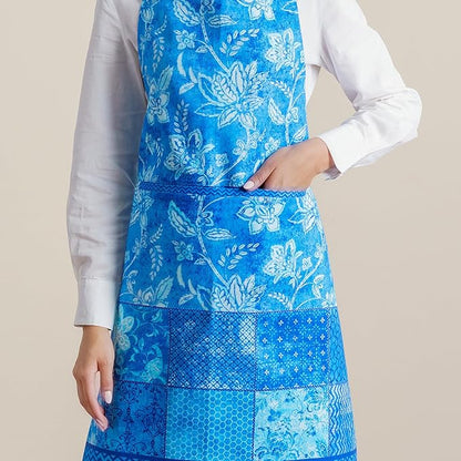 Maison d' Hermine 100% Cotton Apron for women with Pocket Kitchen Chef Apron for Men Cooking Spring Summer