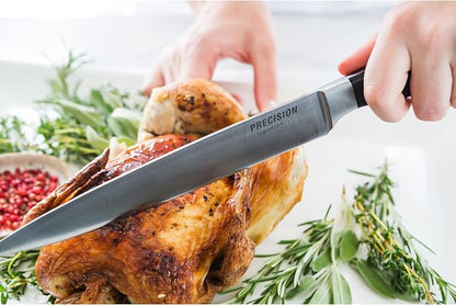 GoodCook Precision Chef's Knife 8-Inch Full-Tang & Full-Forged Bolster, Stainless Steel Forged Construction