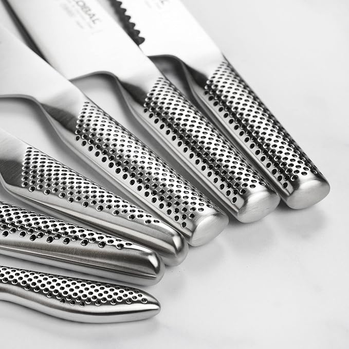 Global 8 Piece Knife Set with Bamboo Block