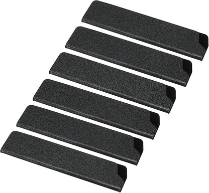 PATIKIL ABS Knife Cover Sleeves for 5" Santoku Knife, 6 Pack Knife Guard Blade Protector Universal Knife Sheath for Home Kitchen, Black