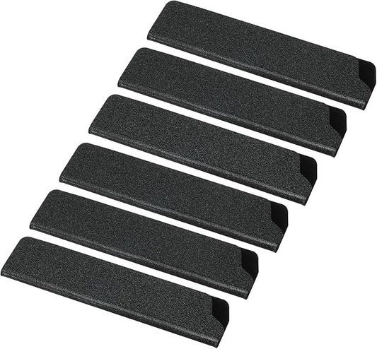 PATIKIL ABS Knife Cover Sleeves for 5" Santoku Knife, 6 Pack Knife Guard Blade Protector Universal Knife Sheath for Home Kitchen, Black