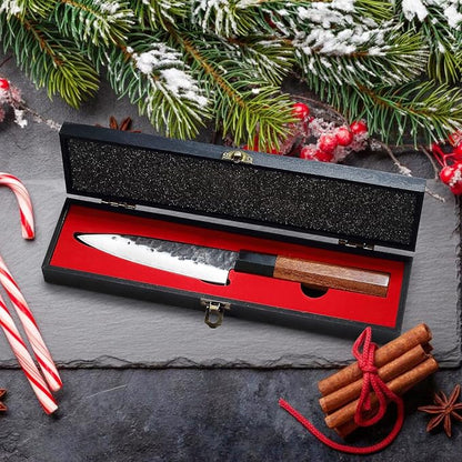 MITSUMOTO SAKARI 5.5-Inch Japanese Paring Knife, 9Cr18MoV Steel | Compact blade for peeling, trimming and fruit prep, 3-layer 9Cr18MoV steel, rosewood handle, sandalwood box
