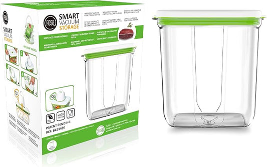 FOSA Reusable Extra Large Vacuum Seal Container - 116.6 oz Food Storage Container (Vacuum Pump Not Included)