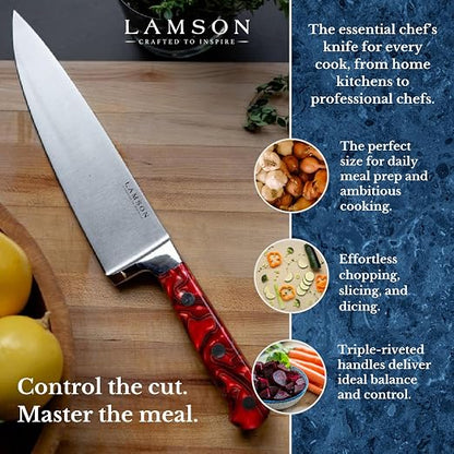 Lamson 8" Premier Forged Chef’s Knife (FIRE)