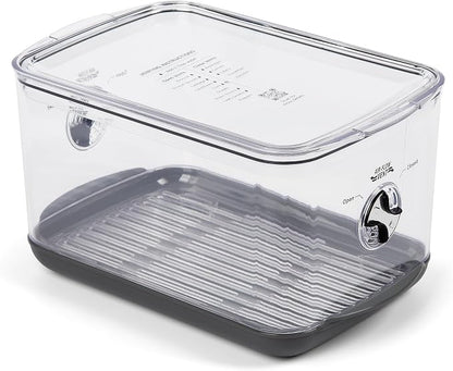 ProKeeper+ by Progressive Stackable Produce ProKeeper Storage Container with Stay-Fresh Vent System (PKS-902 (5.7 qt Large Produce))