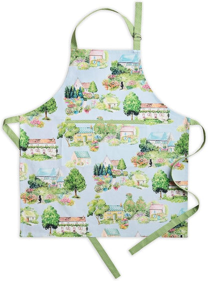 Maison d' Hermine 100% Cotton Apron for women with Pocket Kitchen Chef Apron for Men Cooking Spring Summer