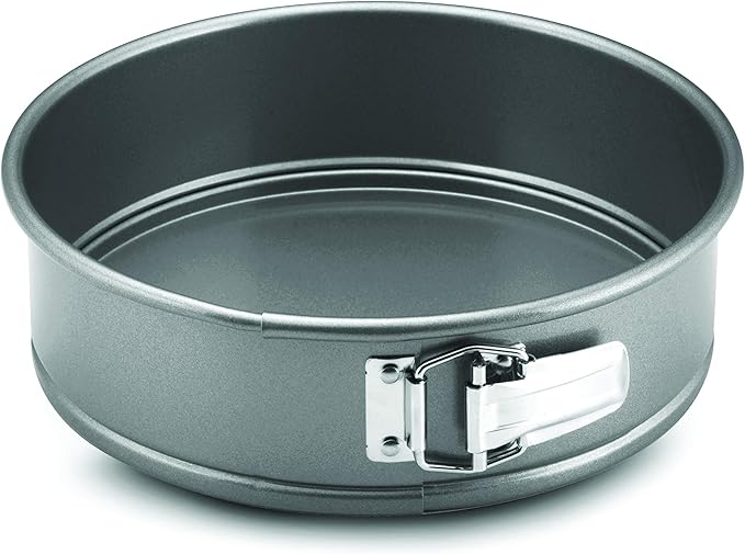 Anolon 54711 Advanced Nonstick Springform Baking Pan / Nonstick Springform Cake Pan / Nonstick Cheesecake Pan, Round - 9 Inch, Gray