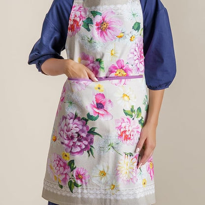 Maison d' Hermine 100% Cotton Apron for women with Pocket Kitchen Chef Apron for Men Cooking Spring Summer