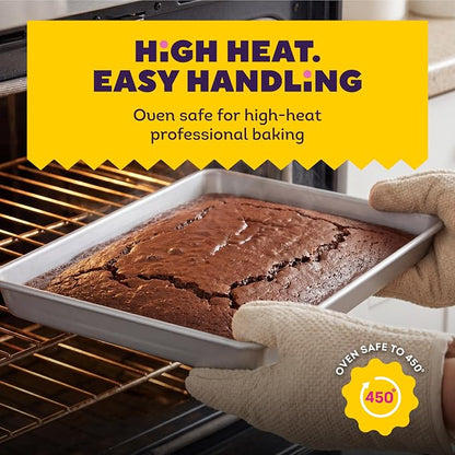 Wilton 11 x 15 Inch Aluminum Baking Sheet Pan, 2-Inch Deep Cake Pan, Even Heating, Rust-Resistant, Professional Quality, Packaging May Vary