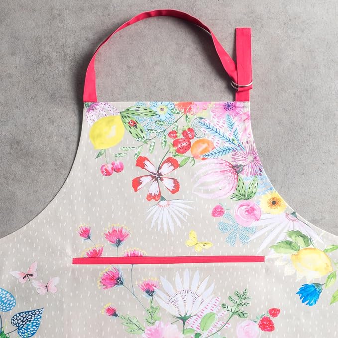 Maison d' Hermine 100% Cotton Apron for women with Pocket Kitchen Chef Apron for Men Cooking Spring Summer