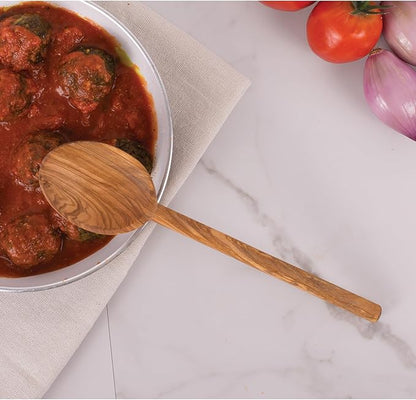 Eddington’s Italian Olive Wood Cooking Spoon, Handcrafted in Europe