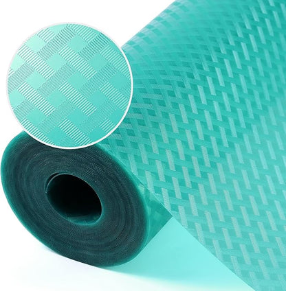 Blue Shelf Liners for Kitchen Cabinets Refrigerator Liners Waterproof & Oil-Proof Kitchen Cupboard Liner Drawer Mats EVA Material Non Adhesive Fridge Liner for Shelves 23.6 x 78.7 Inches