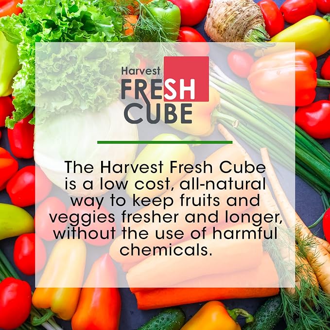 Produce Saver | Convert Ripening Ethylene gas to harmless vapor in fridge | Extend produce shelf life up to 4 to 6 weeks | Simply unwrap and forget! | Pack of 2 | 180 Day Supply
