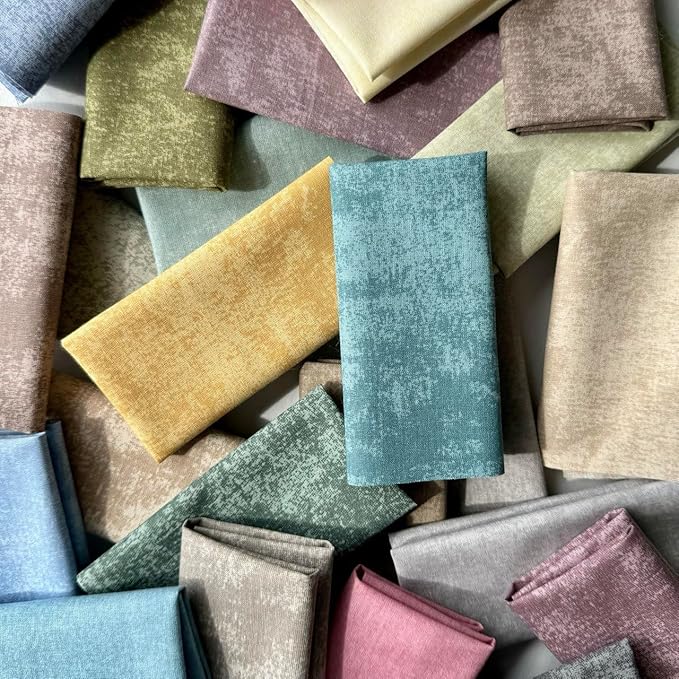 25 PCS Cotton Fabric Squares Bundle 8x8 inch (20x20 cm) – Marble Texture Pastel Quilting Fabric, Precut Craft Fabric for Patchwork, Sewing, DIY Crafts, Accessories & Home Decor