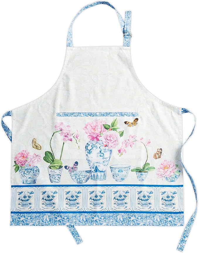 Maison d' Hermine 100% Cotton Apron for women with Pocket Kitchen Chef Apron for Men Cooking Spring Summer