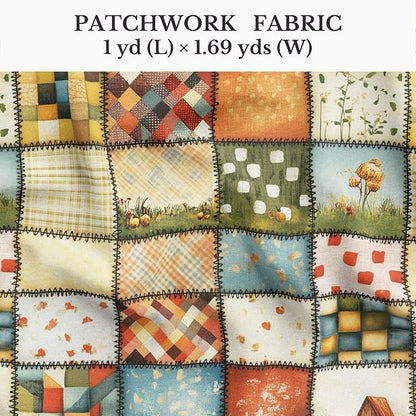 100% Cotton Fabric by the Yard – Turkish Quality Quilting & Sewing Fabric, 1 Yard x 1.69 Yards Wide, Patchwork Cotton for Crafts