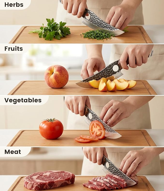 Newise Chef Knife – 6.3 Inch Japanese Steel Kitchen Knife for Cooking & Chopping, Well-Balanced Ultra Sharp Blade, Fathers Day Gift for Dad Husband