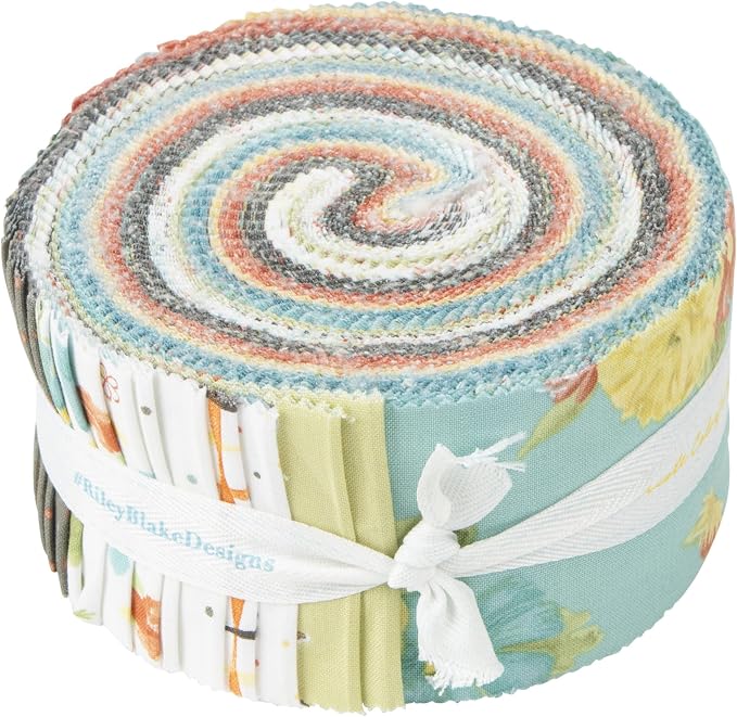 Tara Reed Happy at Home Rolie Polie 40 2.5-inch Strips Jelly Roll Riley Blake Designs RP-13700-40