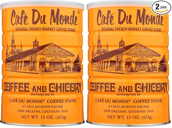 Cafe Du Monde Coffee Chicory | Ground | 15 Ounce | Pack of 2