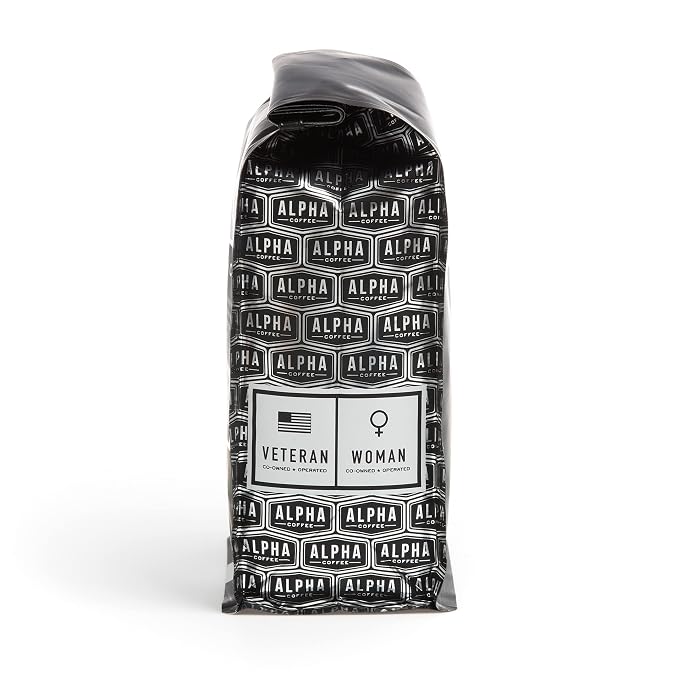 Alpha Coffee - Task Force Zulu - 16 oz. Premium Gourmet Organic Medium Roast Coffee (Task Force Zulu Espresso Grind, 1 Pound (Pack of 1))