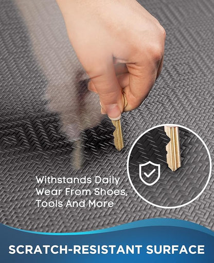 Ophanie Kitchen mats for Floor, Kitchen Rugs, 20x32 Anti Fatigue Standing Cushioned Mat, Waterproof, Comfort Ergonomic mat for Office, Home, Sink, 3/4 inch Thick Memory Foam Charcoal Non-Slip Bottom