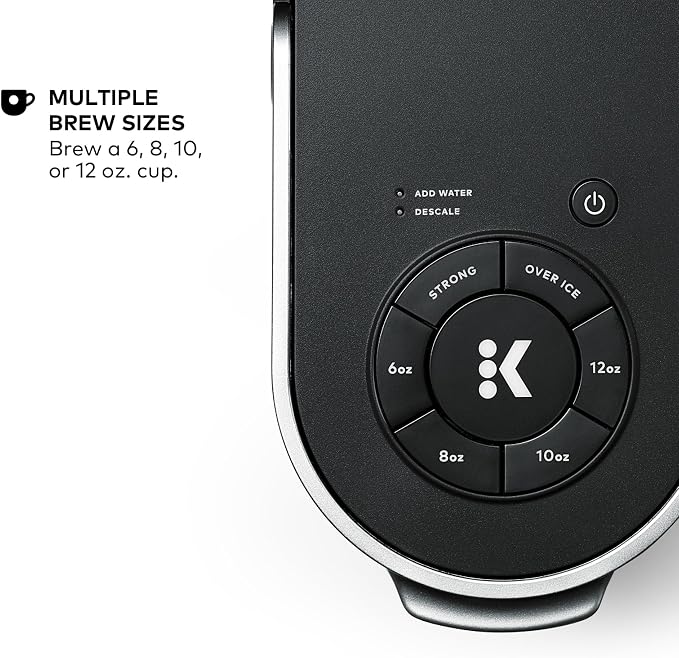 Keurig K-Supreme Single Serve K-Cup Pod Coffee Maker, MultiStream Technology, 4 Brew Sizes, 66oz Dual-Position Removable Reservoir, Black