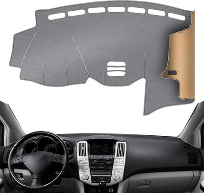 Dash Cover, Anti-Glare, Sun Protection, Dustproof, UV-Proof, Dashboard Covers, Interior Car Accessorie Fit for 2004-2009 Le-xus RX330, Grey