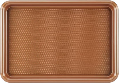 Ayesha Curry Kitchenware Bakeware Nonstick Baking Cookie, Loaf, Cake Pan Set, 7-Piece, Copper