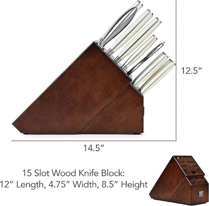 J.A. Henckels International 16 Piece Forged Accent Off-White Knife Block Set