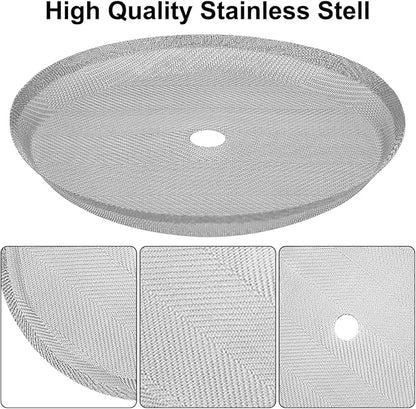 French Press Replacement Screens, 4 Pack, Stainless Steel Reusable Mesh Filter for 17 Ounce and 12 Ounce Coffee Press, Mesh Filters for Universal 350 ml / 12 oz / 11.8oz French Press Coffee Maker