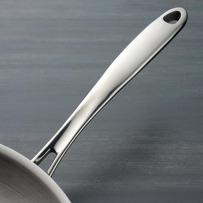 Tramontina Tri-Ply Clad Stainless Steel 2-Quart Small Sauce Pan with Glass Lid, Induction-Ready, Dishwasher-Safe, NSF-Certified